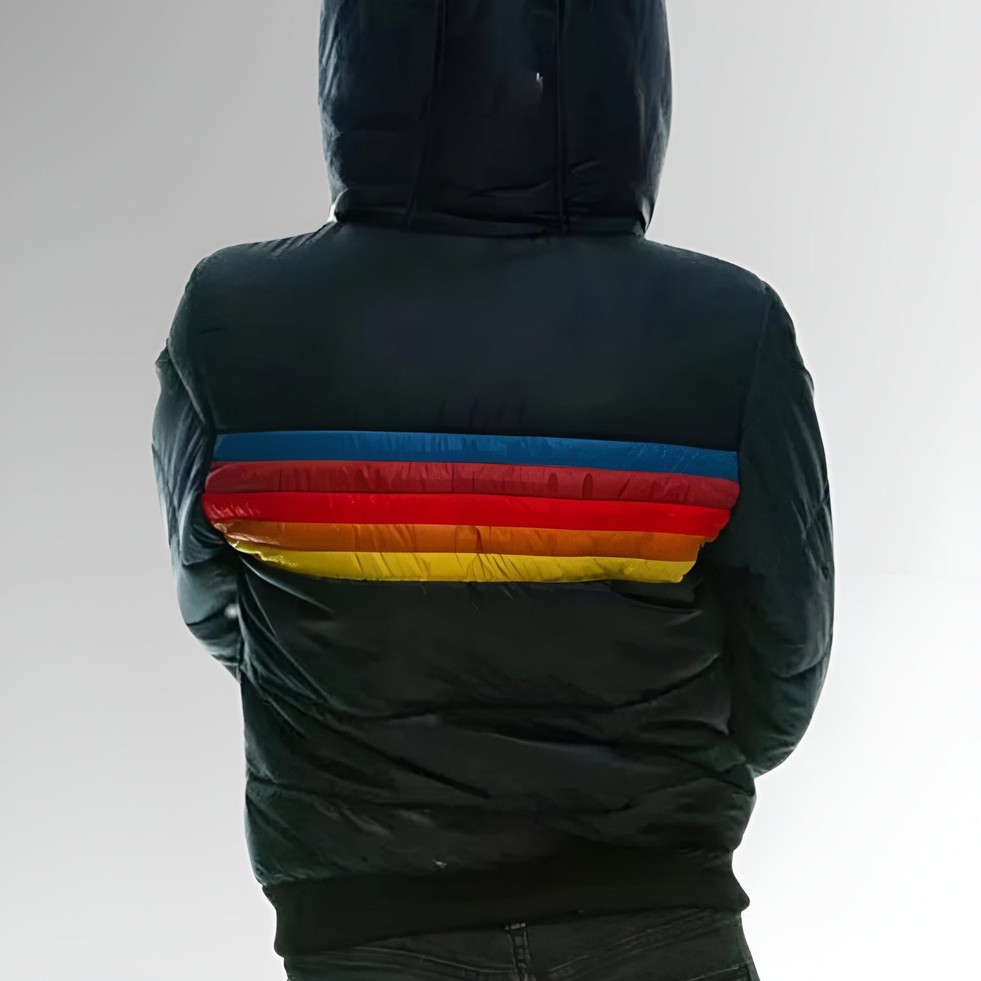 KARIN™ | Reißverschlussjacke mit Regenbogenstreifen